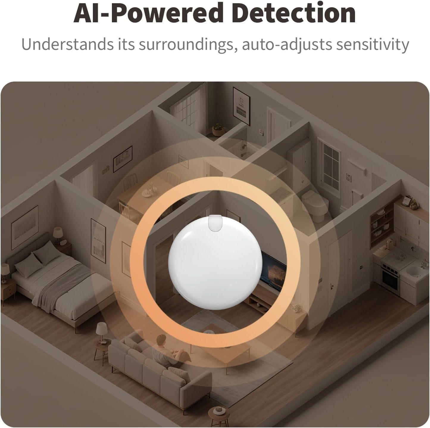 Aqara FP300 Presence Sensor | 5-in-1 AI mmWave & PIR | Wire-Free Zigbee 3.0 & Matter