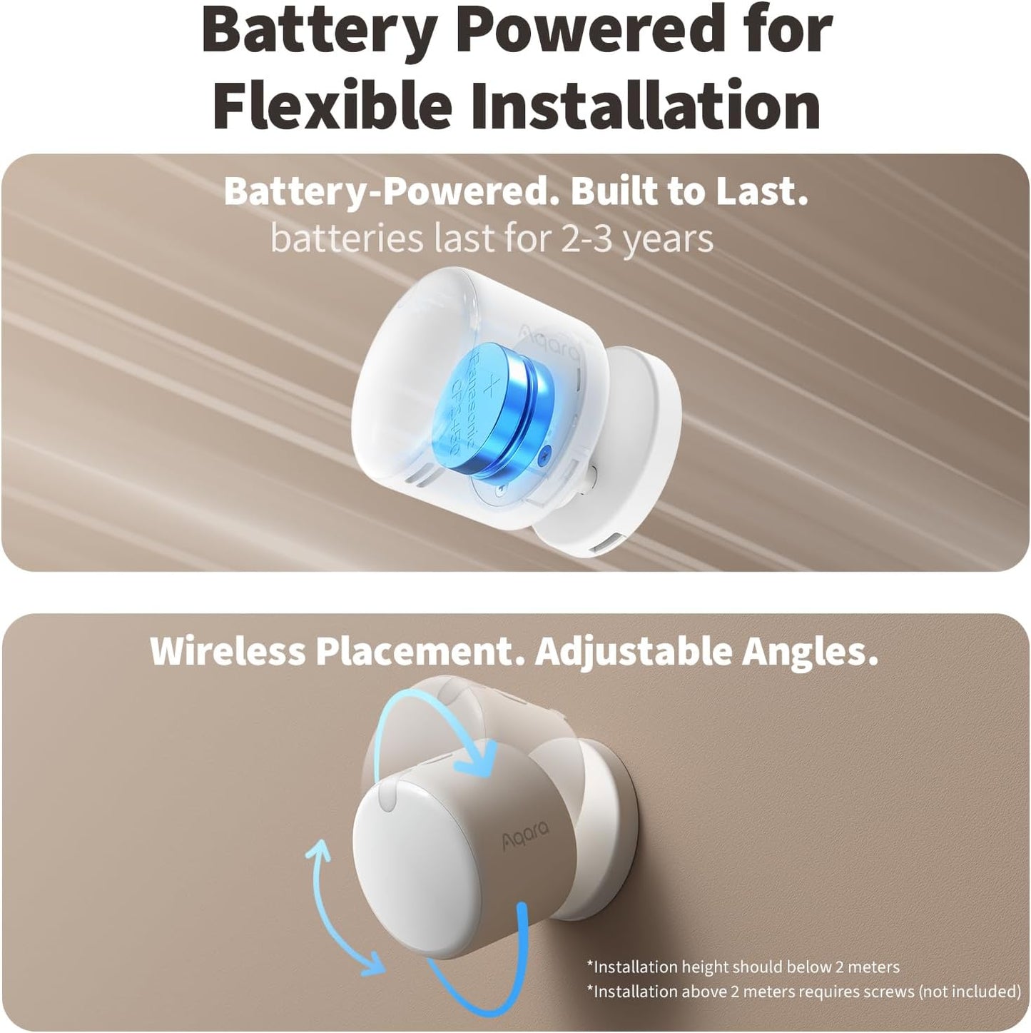 Aqara FP300 Presence Sensor | 5-in-1 AI mmWave & PIR | Wire-Free Zigbee 3.0 & Matter
