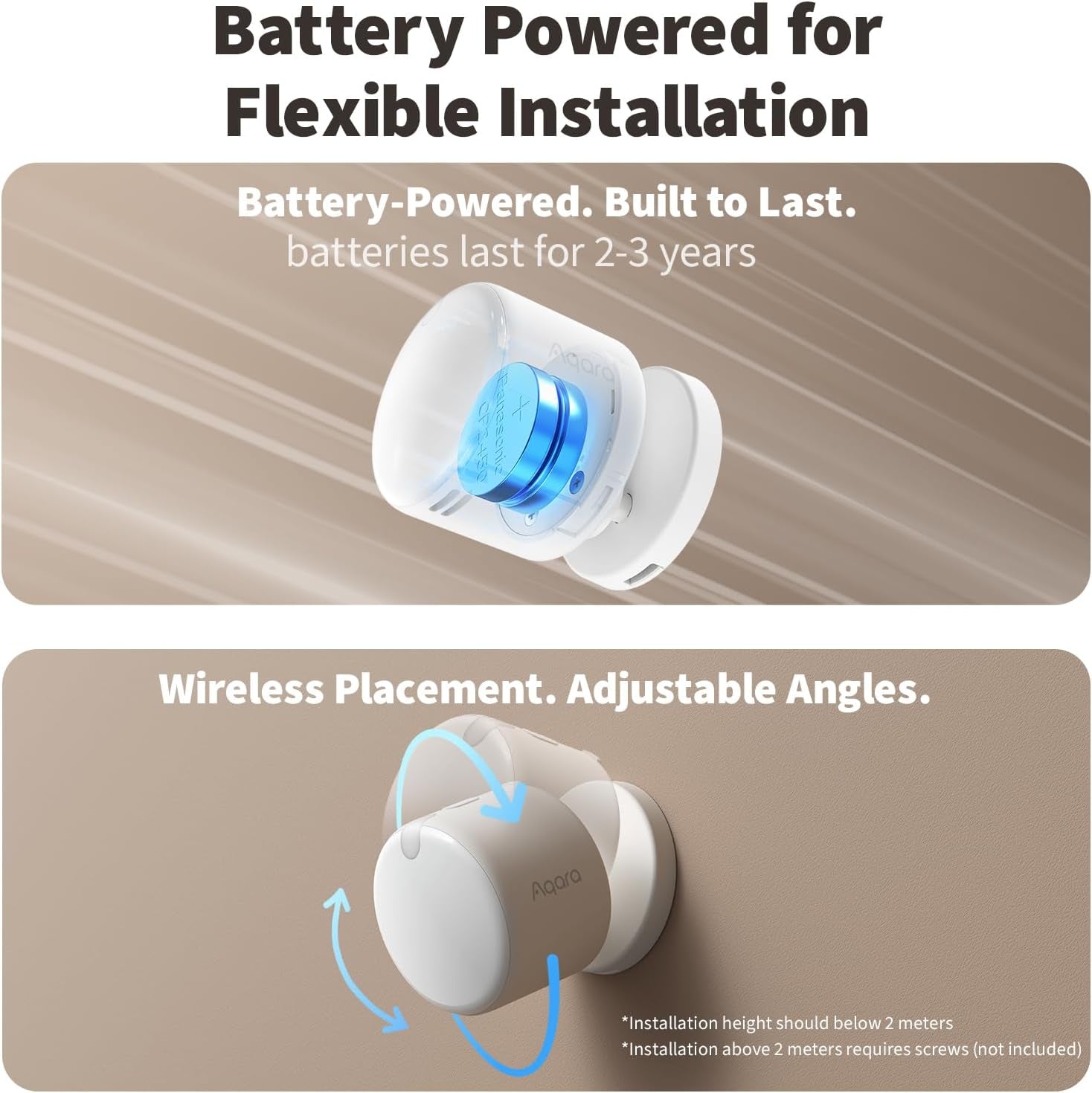 Aqara FP300 Presence Sensor | 5-in-1 AI mmWave & PIR | Wire-Free Zigbee 3.0 & Matter