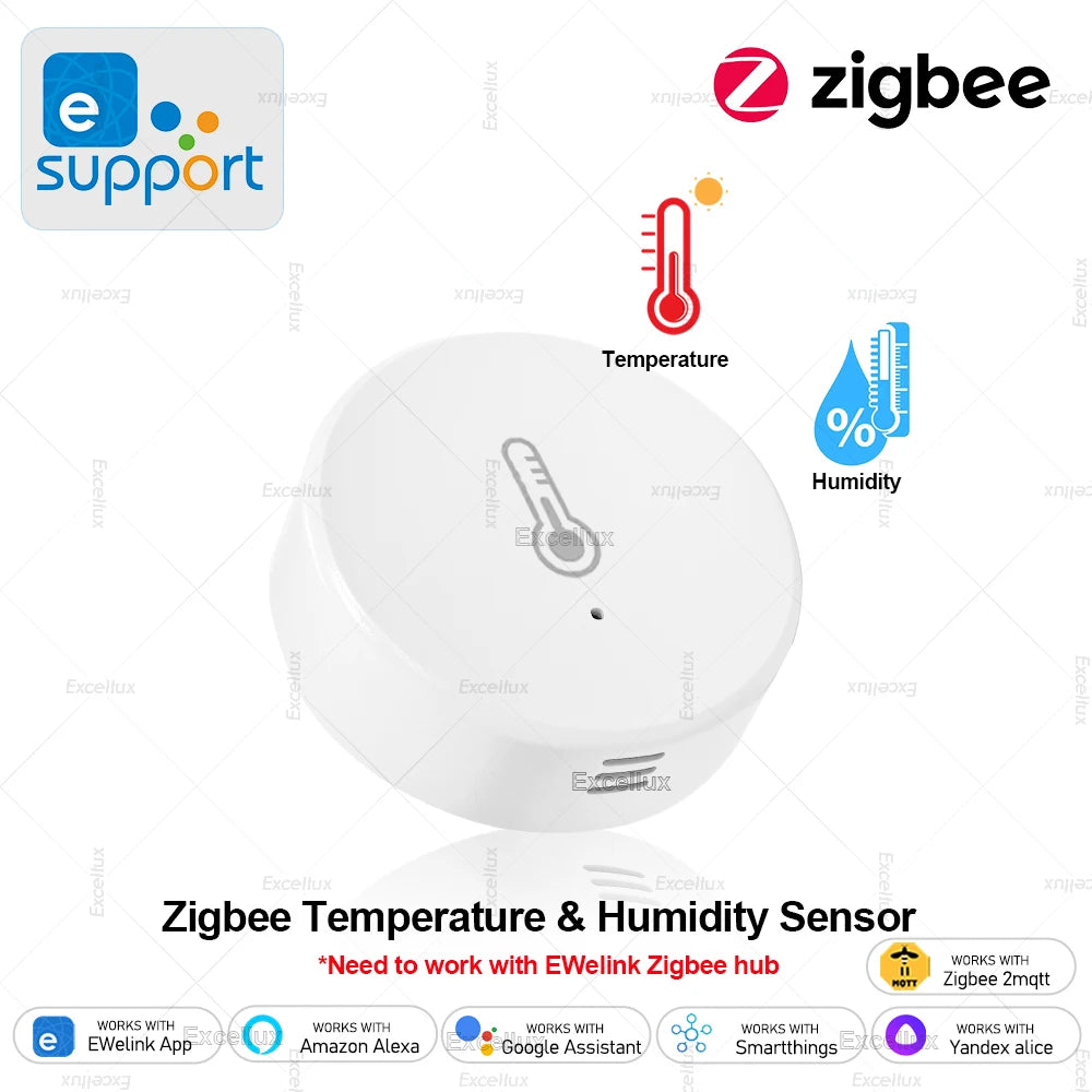 Symtech Pro Environmental Monitor | Zigbee 3.0 Temperature & Humidity Sensor