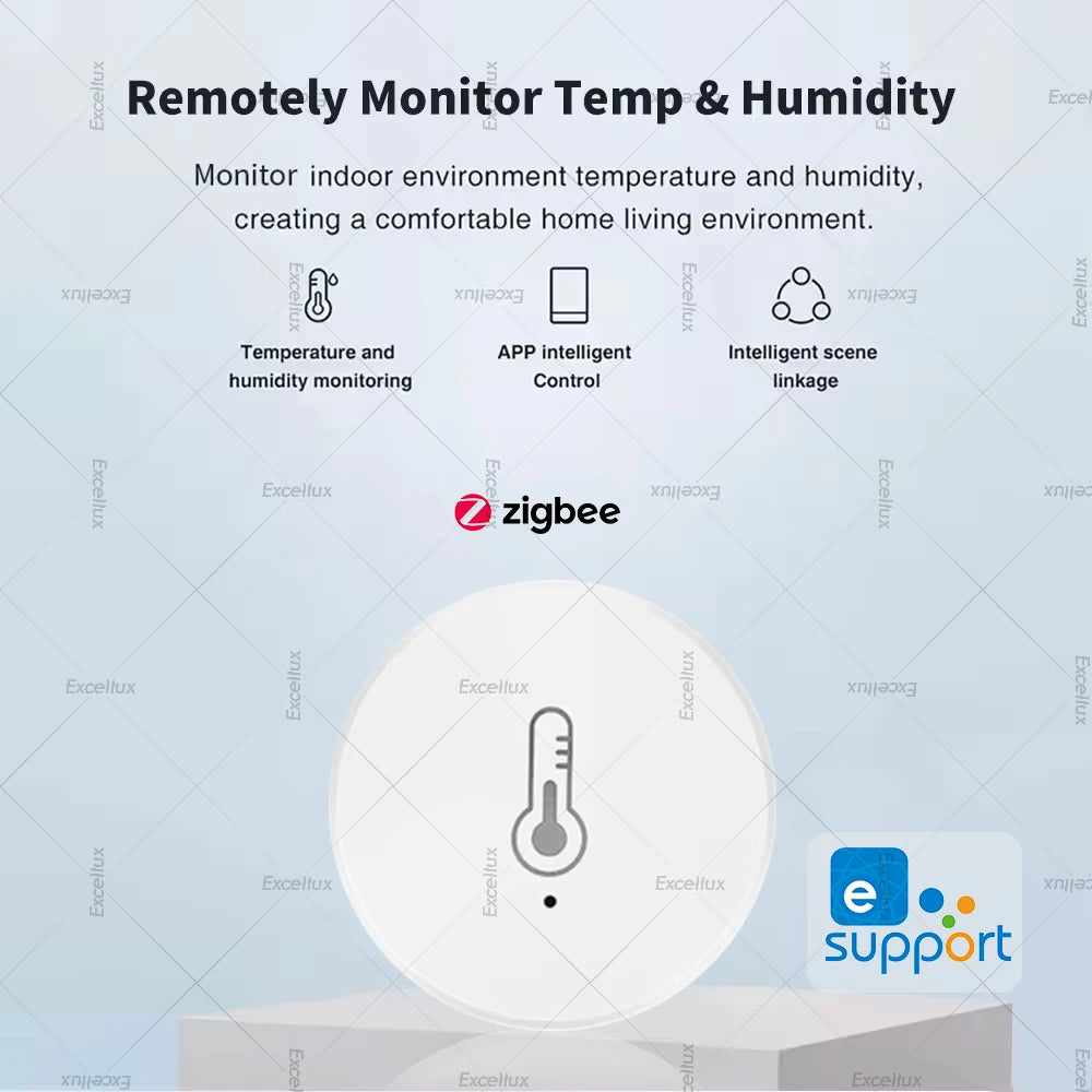 Symtech Pro Environmental Monitor | Zigbee 3.0 Temperature & Humidity Sensor
