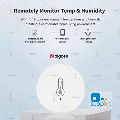 Symtech Pro Environmental Monitor | Zigbee 3.0 Temperature & Humidity Sensor