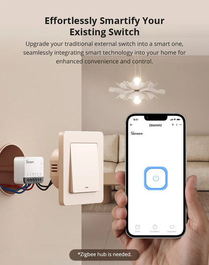 Symtech Pro ZBMINIR2 Extreme | Zigbee 3.0 Smart Relay | Ultra-Compact Switch Module