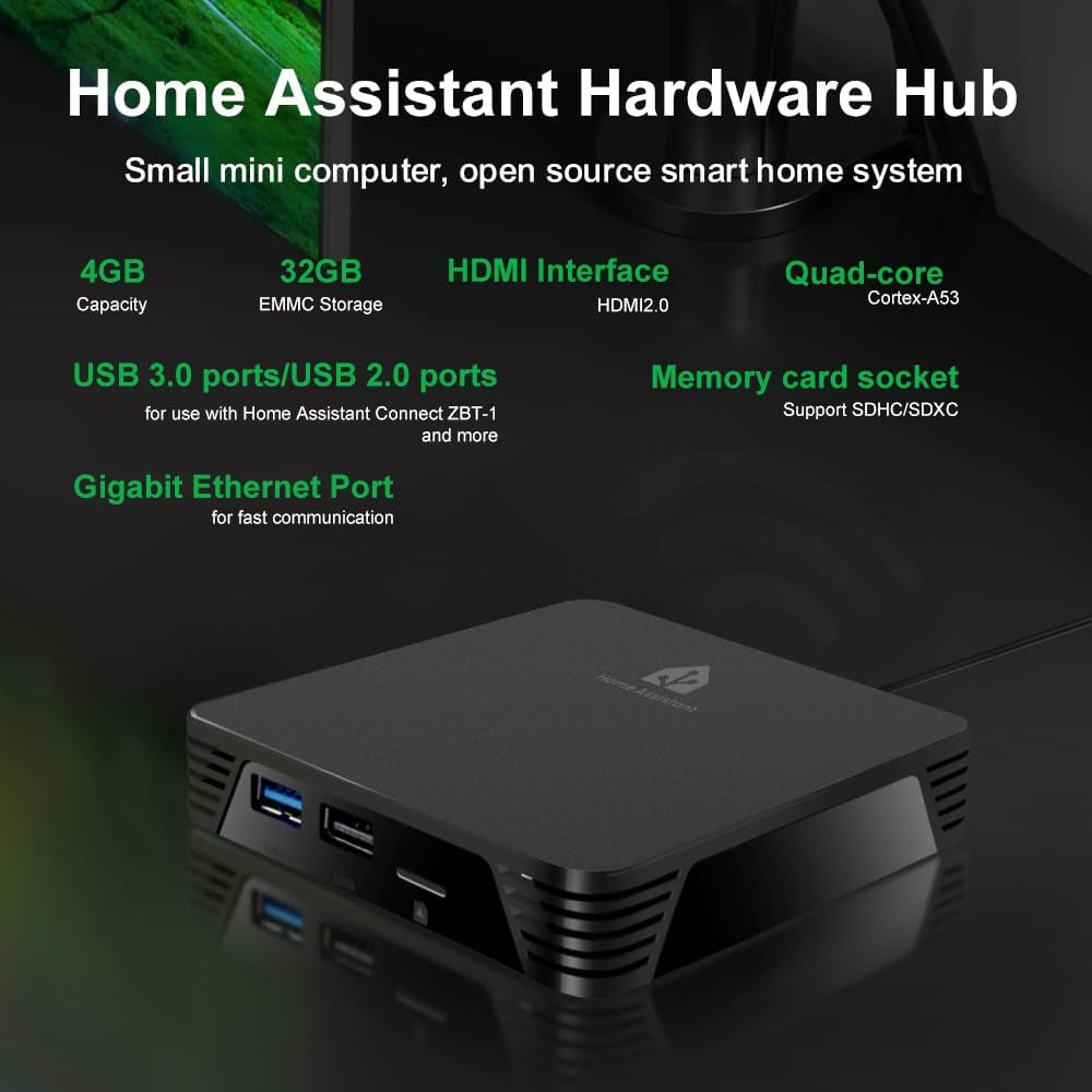 Symtech Core Automation Hub | Home Assistant OS Pre-Installed | 4GB RAM + 32GB eMMC | 2026 Edition