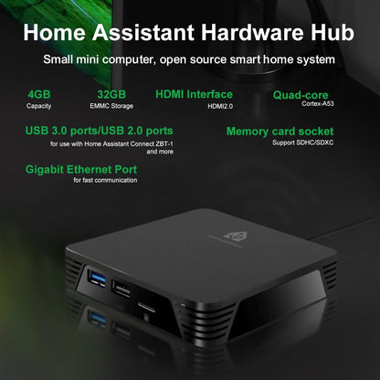 Symtech Core Automation Hub | Home Assistant OS Pre-Installed | 4GB RAM + 32GB eMMC | 2026 Edition
