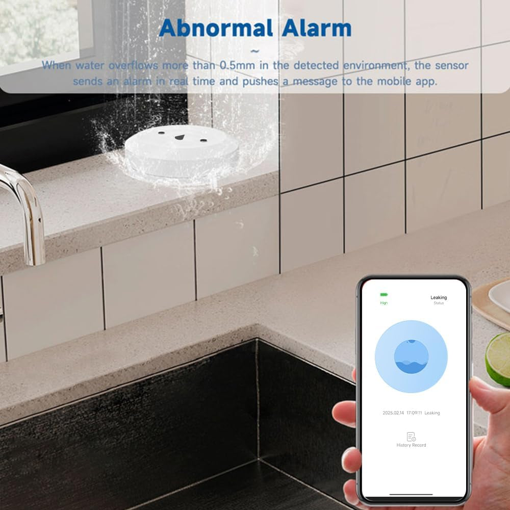 Symtech AquaGuard | Zigbee 3.0 Water Leak & Flood Sensor | Instant Alert System