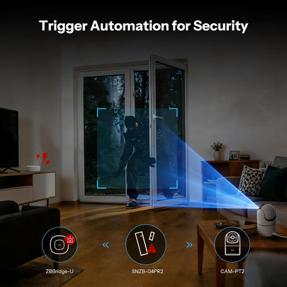 Symtech SenseGuard Gen2 | Pro Zigbee 3.0 Door & Window Sensor | 4-Pack Security Suite