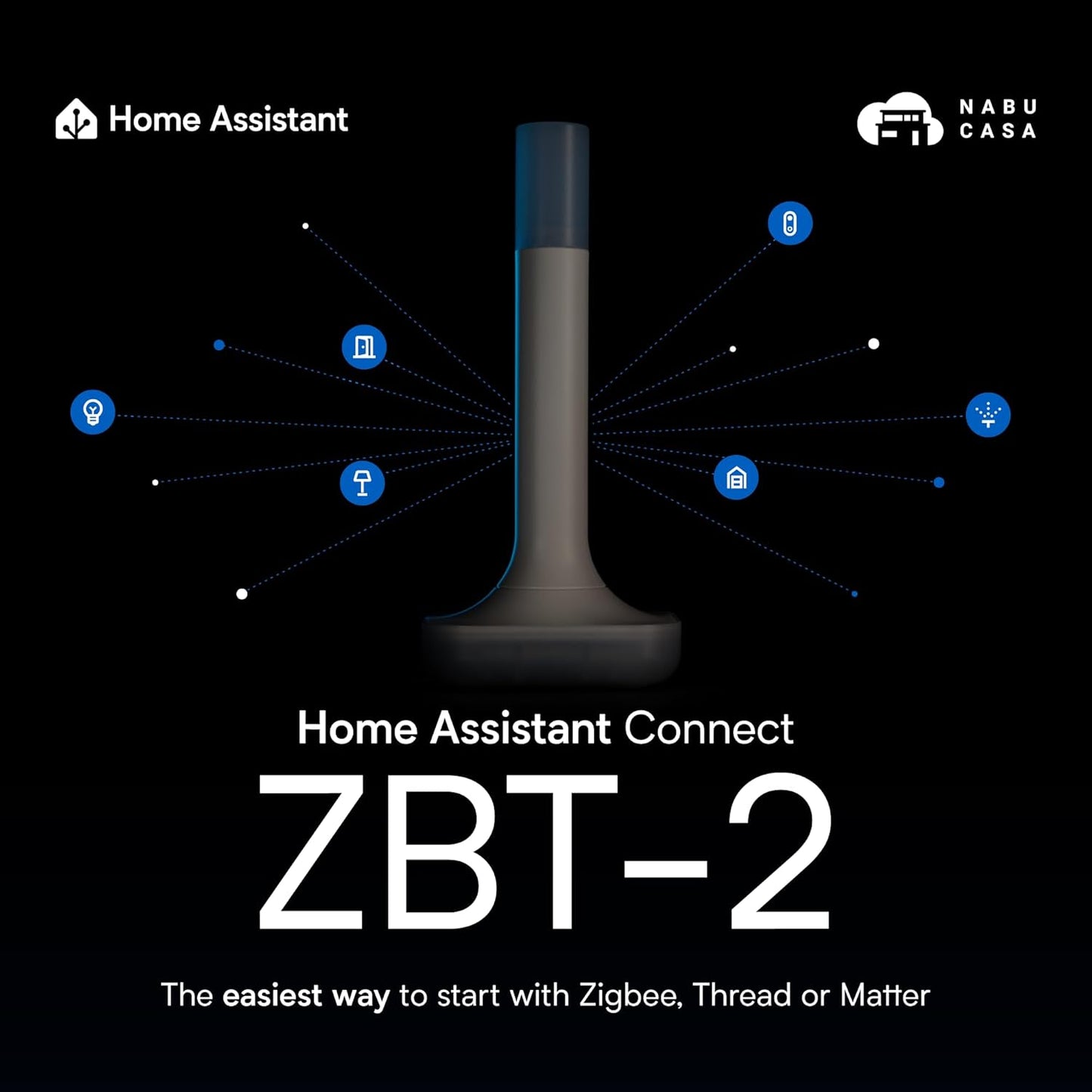 Home Assistant Connect ZBT-2 | Official Next-Gen Zigbee, Matter & Thread Coordinator